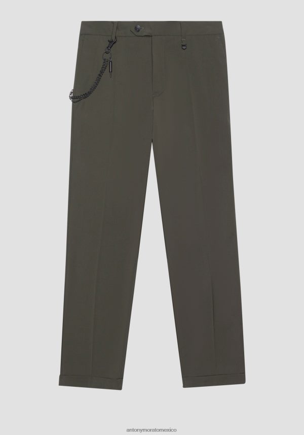 pantalones rad slim fit hasta los tobillos con raya central Antony Morato hombres 4075 ropa PJRF6X270