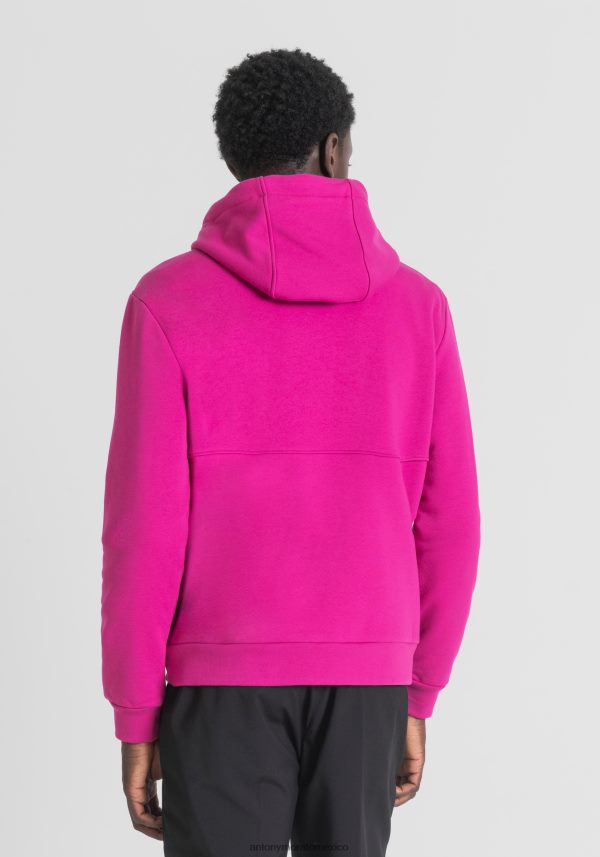 sudadera regular fit en mezcla de algodón con logo frontal Antony Morato hombres 5096 ropa PJRF6X45